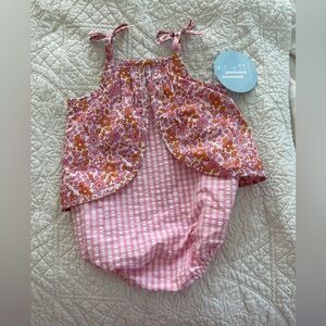 Little English Gingham Floral Bubble